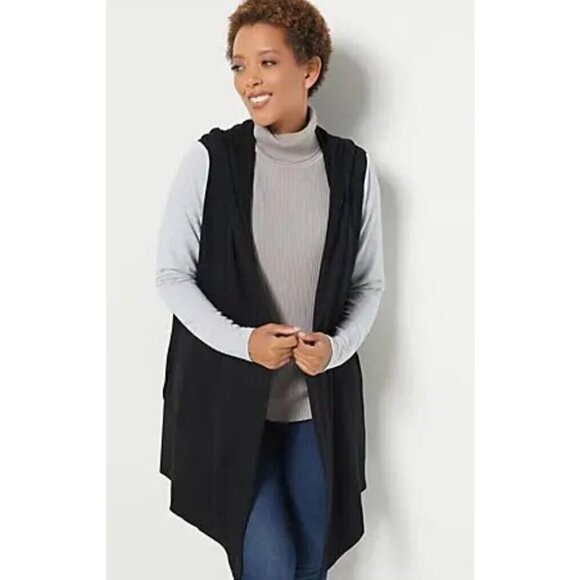 All Worthy Hunter McGrady Color-Blocked Cardigan Black/HthrGrey,Medium - Picture 1 of 1